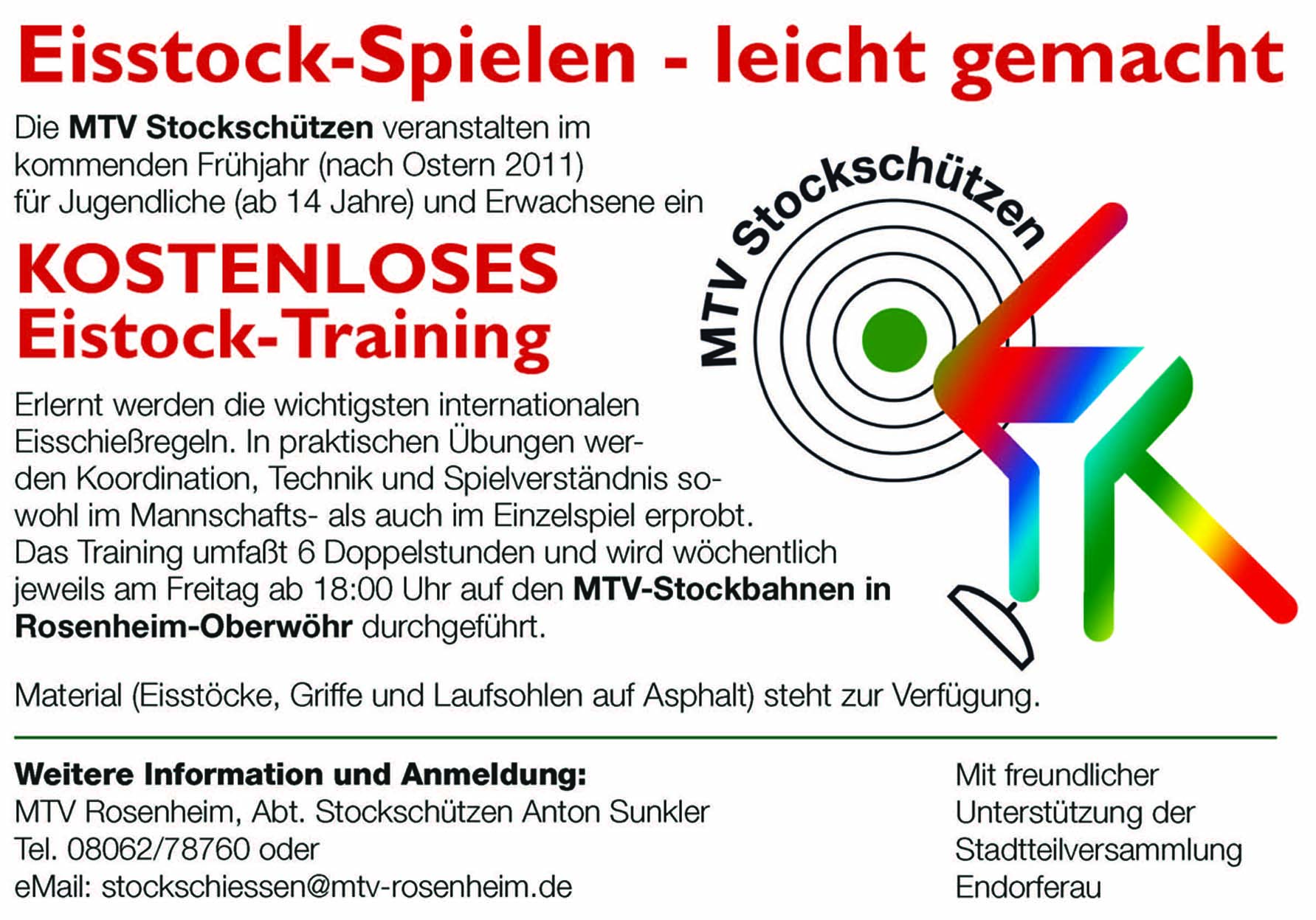 167 MTV Eisstock Training